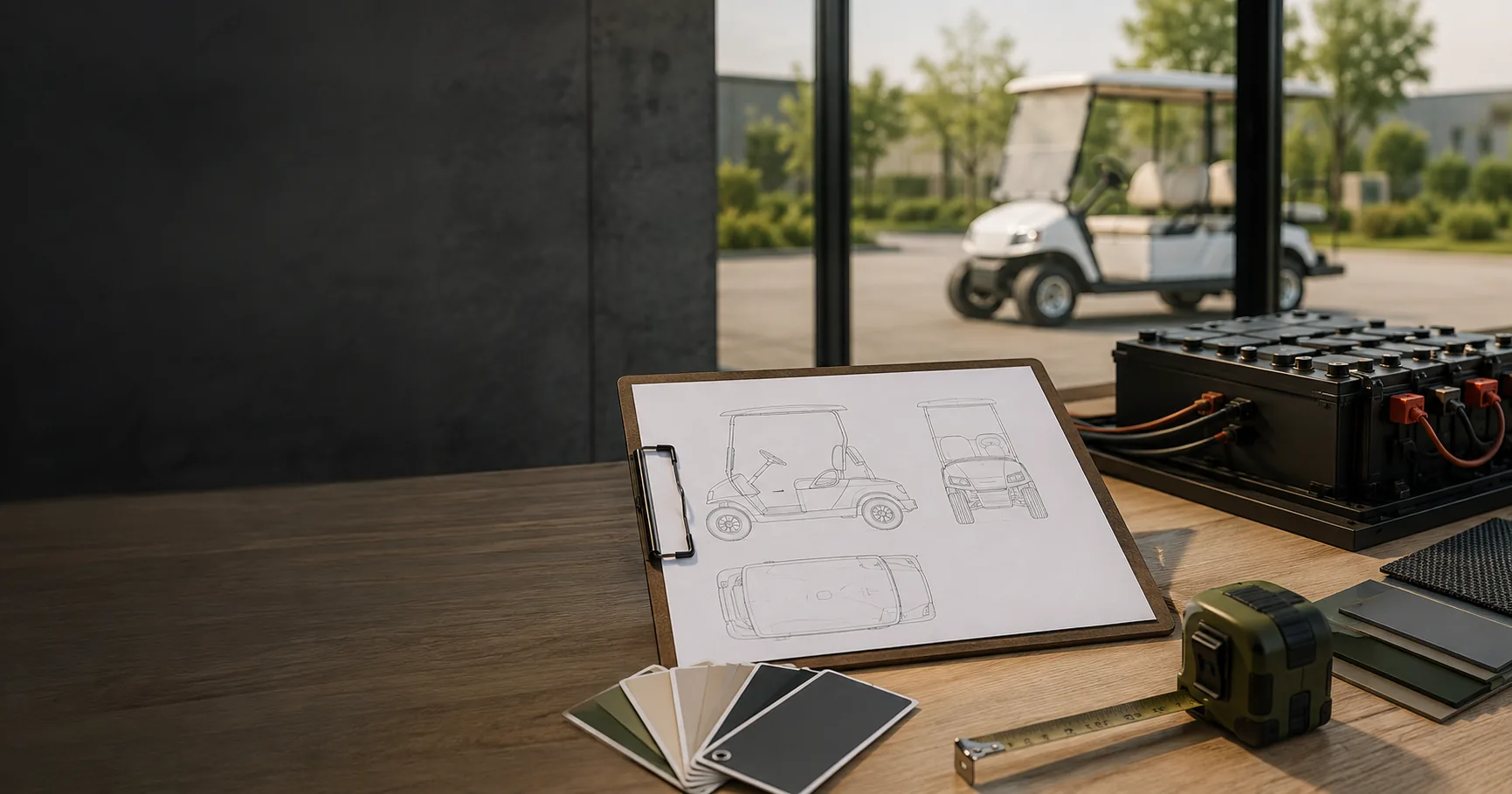 Electric golf cart quotation and specification review materials